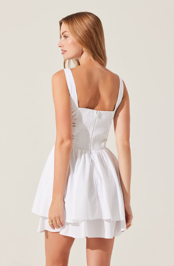 Melaine Lace Trim Mini Dress - ASTR the Label Melaine Lace Trim Mini Dress - ASTR the Label