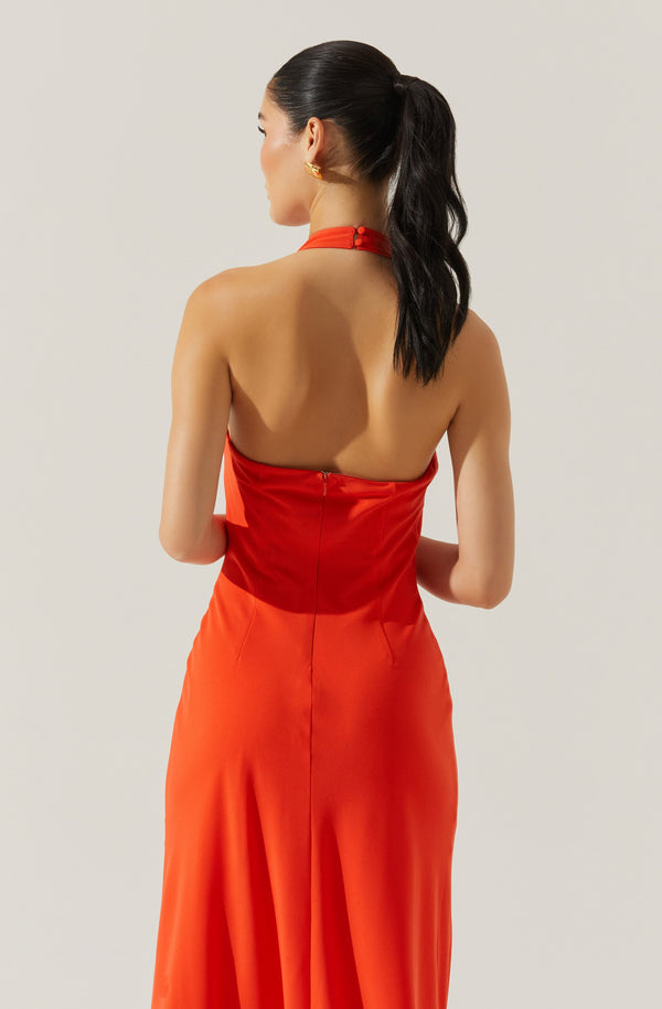 Dalisay Cowl Neck Halter Dress - ASTR the Label Dalisay Cowl Neck Halter Dress - ASTR the Label