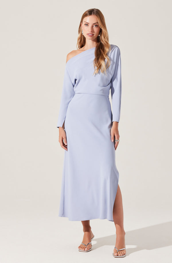 naida off shoulder midi dress Naida Off The Shoulder Bandage Maxi Dress Mara Blak