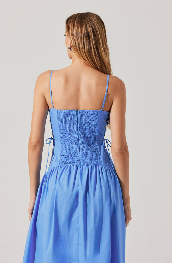 Karah Drop Waist Cutout Midi Dress - ASTR the Label Karah Drop Waist Cutout Midi Dress - ASTR the Label