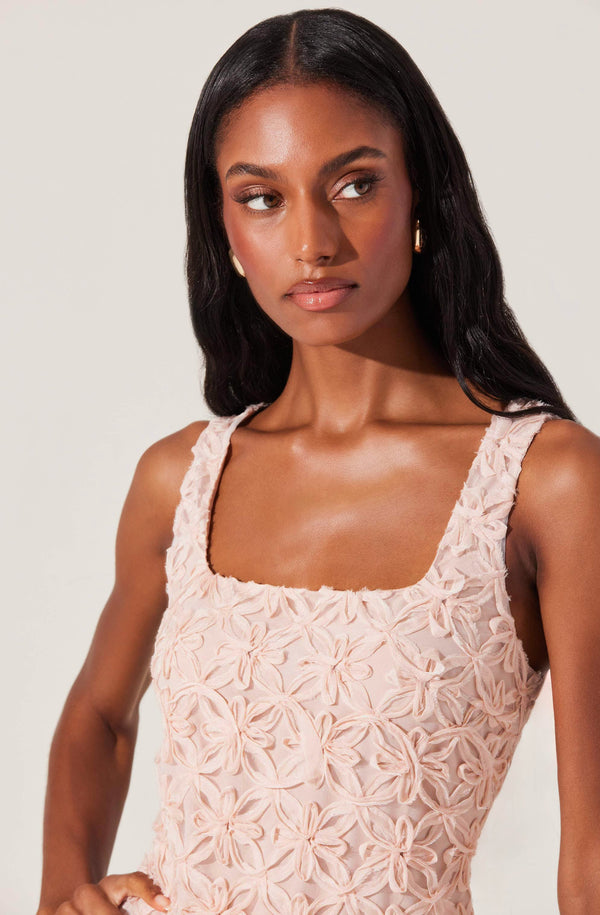 astr bubble floral mini dress Fable 3D Floral Bubble Dress