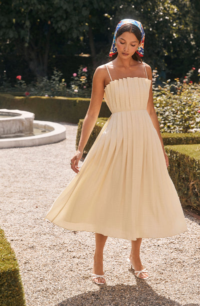 Sunny Pleated Midi Dress - ASTR the Label Sunny Pleated Midi Dress - ASTR the Label