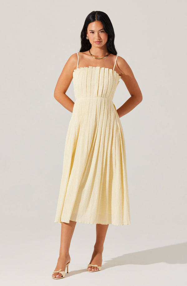 Sunny Pleated Midi Dress - ASTR the Label Sunny Pleated Midi Dress - ASTR the Label