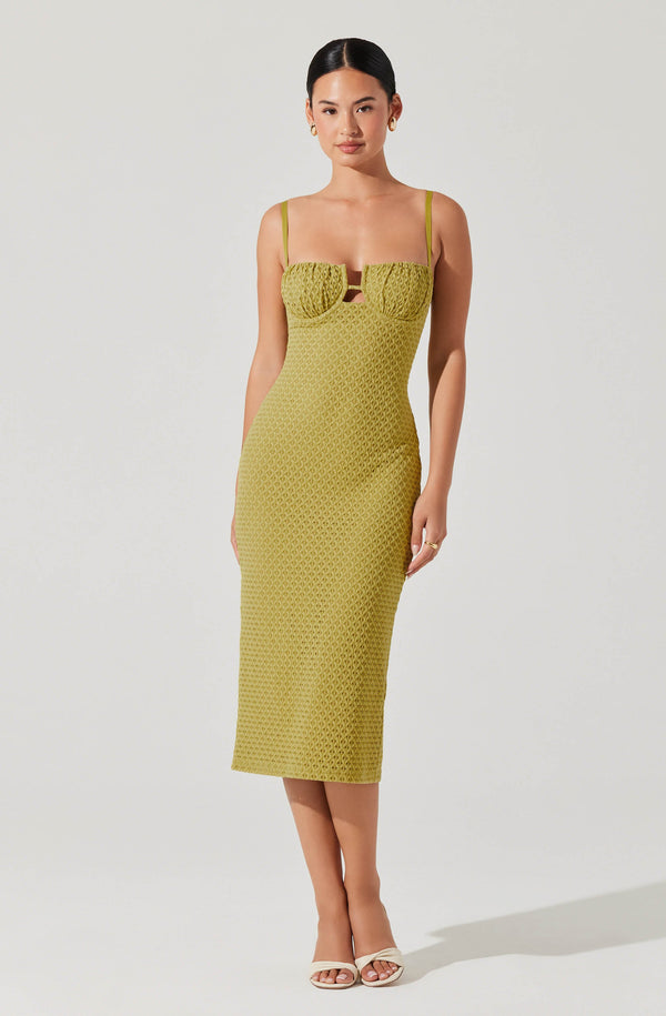Jaida Bustier Bodycon Midi Dress - ASTR the Label Jaida Bustier Bodycon Midi Dress - ASTR the Label