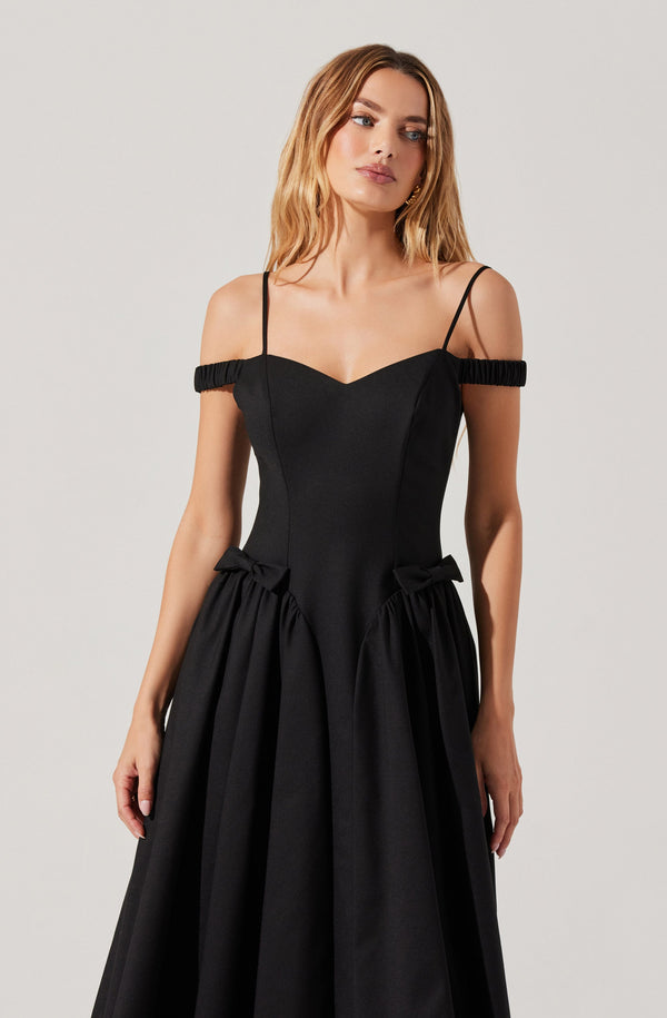 Elvinia Off Shoulder Midi Dress - ASTR the Label
