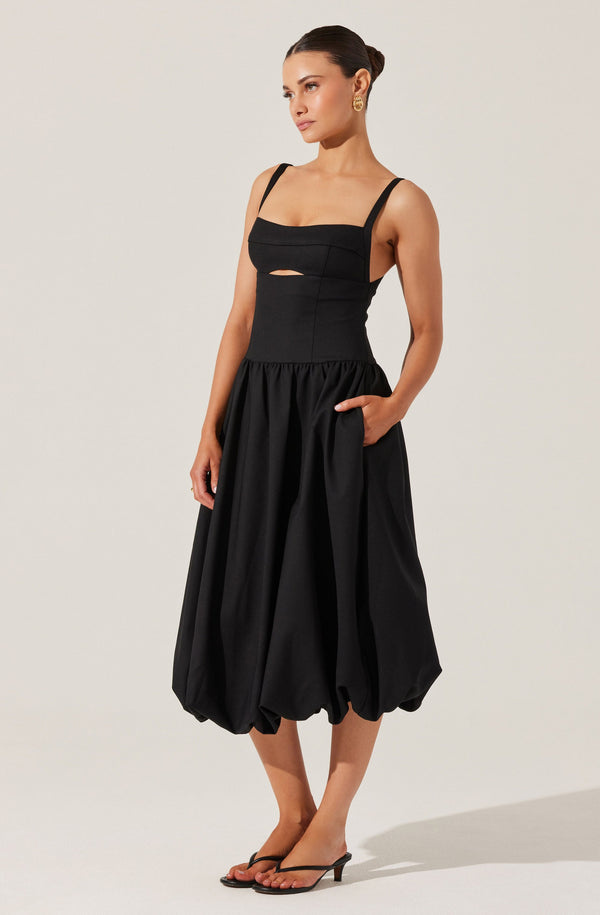 Jevi Sleeveless Bubble Midi Dress - ASTR the Label