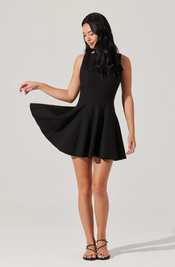 Xaria Linen-Blend Mini Dress - ASTR the Label Xaria Linen-Blend Mini Dress - ASTR the Label