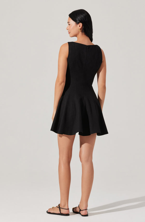 Xaria Linen-Blend Mini Dress - ASTR the Label Xaria Linen-Blend Mini Dress - ASTR the Label