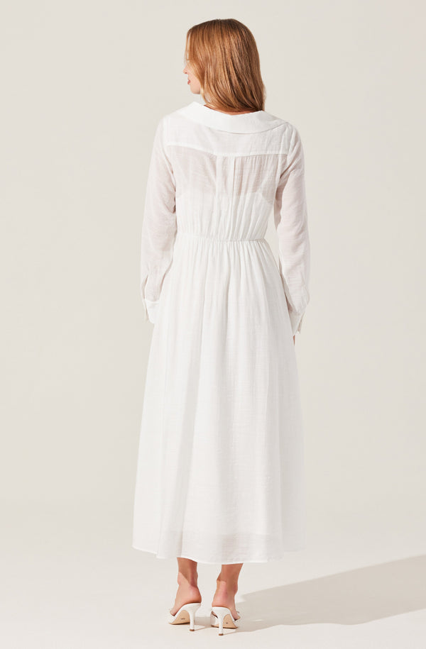 Diell Pleated Midi Dress - ASTR the Label