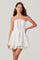 Sticky add to cart - Deasia Strapless Eyelet Mini Dress