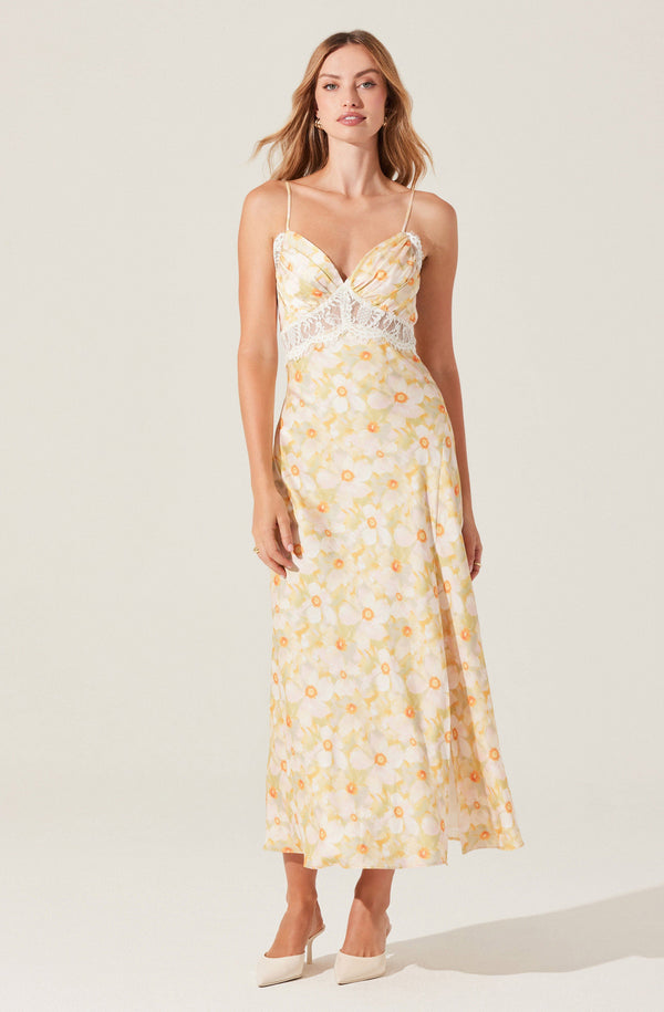 Ivanna Floral Lace Maxi Dress - ASTR the Label