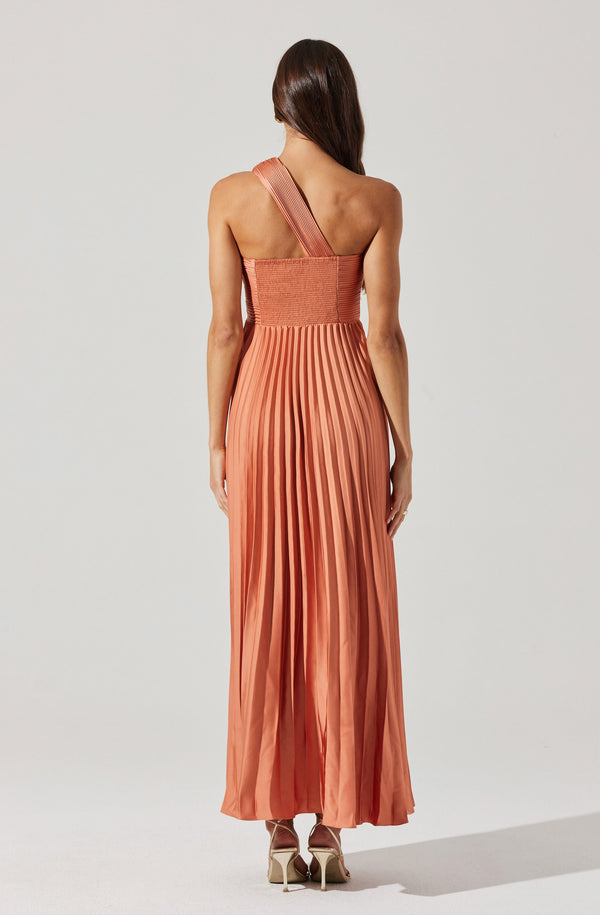 Rasya One-Shoulder Pleated Maxi Dress - ASTR the Label Rasya One-Shoulder Pleated Maxi Dress - ASTR the Label