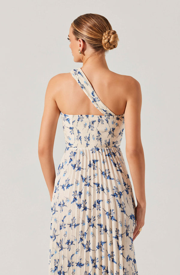 Rasya Pleated Floral Maxi Dress - ASTR the Label