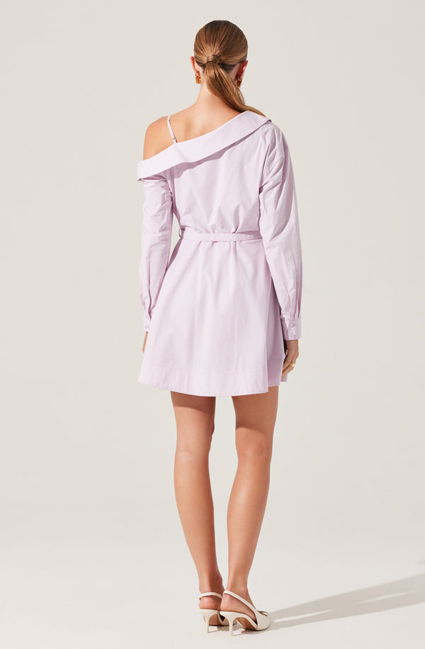Aveni Off Shoulder Mini Shirt Dress - ASTR the Label Aveni Off Shoulder Mini Shirt Dress - ASTR the Label