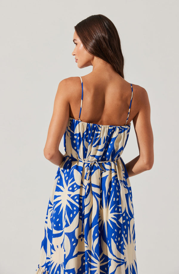 Sarina Linen-Blend Floral Maxi Dress - ASTR the Label Sarina Linen-Blend Floral Maxi Dress - ASTR the Label