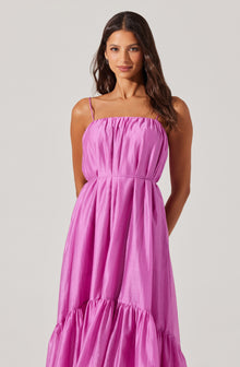 Elisha Tiered High-Low Maxi Dress– ASTR the Label