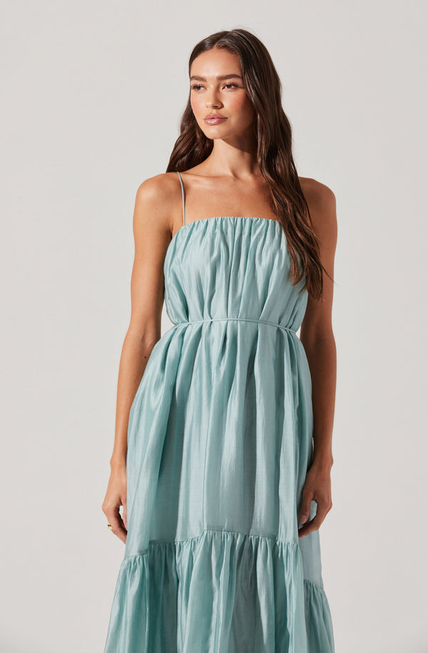 Elisha Tiered High-Low Maxi Dress - ASTR the Label Elisha Tiered High-Low Maxi Dress - ASTR the Label