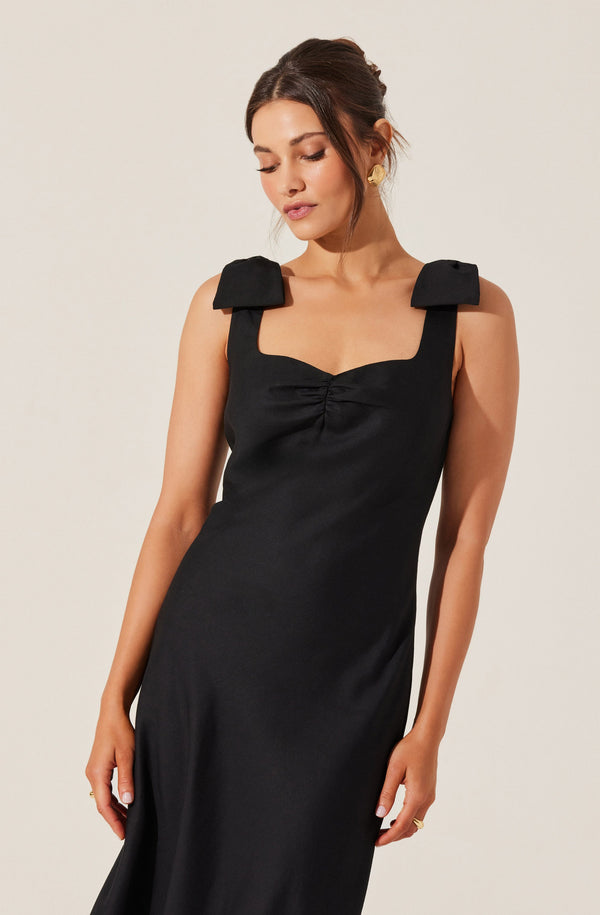 Kateleya Bow Detail Midi Dress - ASTR the Label Kateleya Bow Detail Midi Dress - ASTR the Label