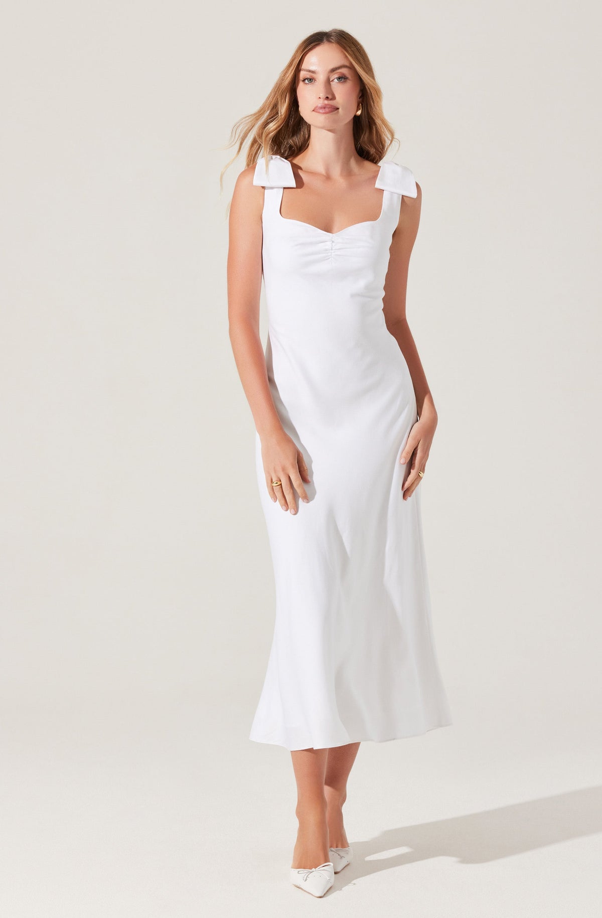 Kateleya Bow Detail Midi Dress– ASTR the Label