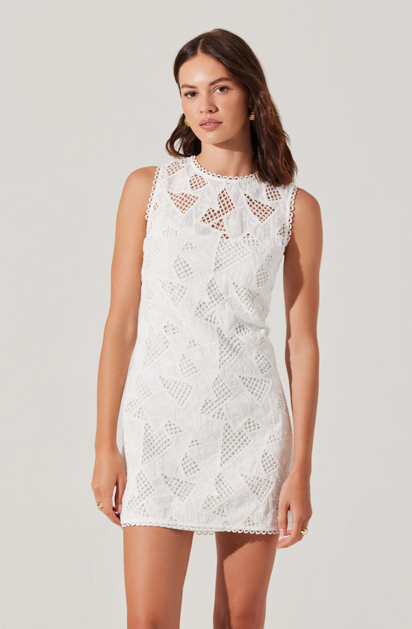 Madge Crochet Lace Mini Dress - ASTR the Label Madge Crochet Lace Mini Dress - ASTR the Label