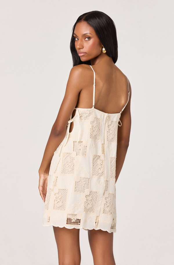 Samira Embroidered Eyelet Mini Dress - ASTR the Label