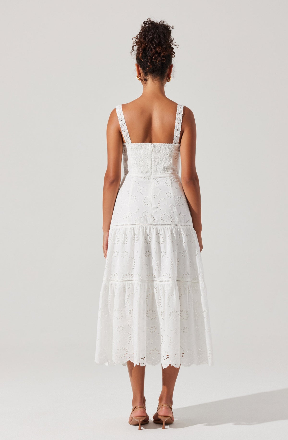 Pellagia Eyelet Midi Dress