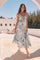 Sticky add to cart - Emese Floral Cutout Maxi Dress