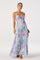 Sticky add to cart - Emese Floral Cutout Maxi Dress