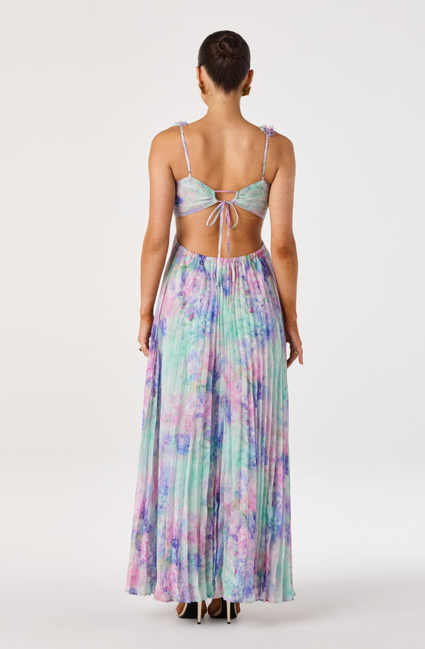 Emese Floral Cutout Maxi Dress - ASTR the Label Emese Floral Cutout Maxi Dress - ASTR the Label