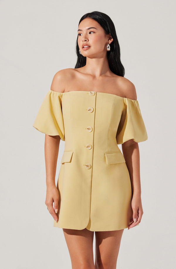 strapless open back dress Galilea Ruched Dress main image 1