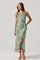Sticky add to cart - Isabelle Ruffled Cowl Neck Dress