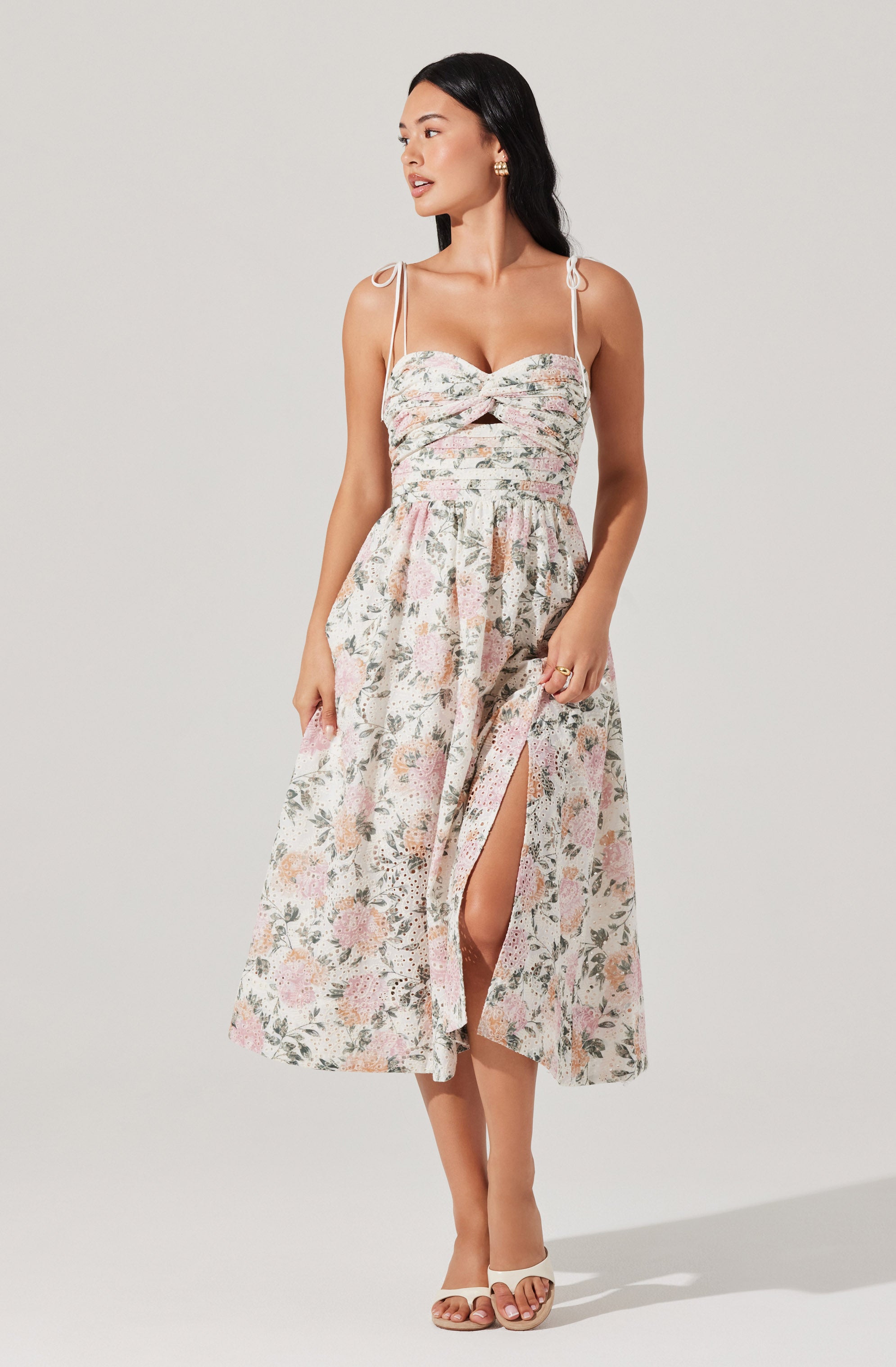【herlipto】 Heart Petal Midi Dress Herlipto Heart Petal Midi Dress