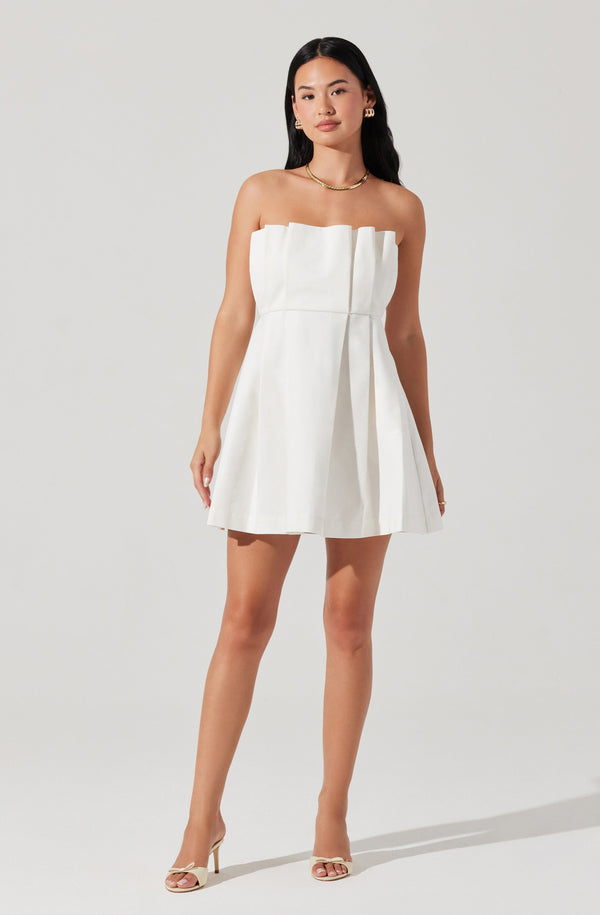 Clemira Pleated Mini Dress - ASTR the Label Clemira Pleated Mini Dress - ASTR the Label