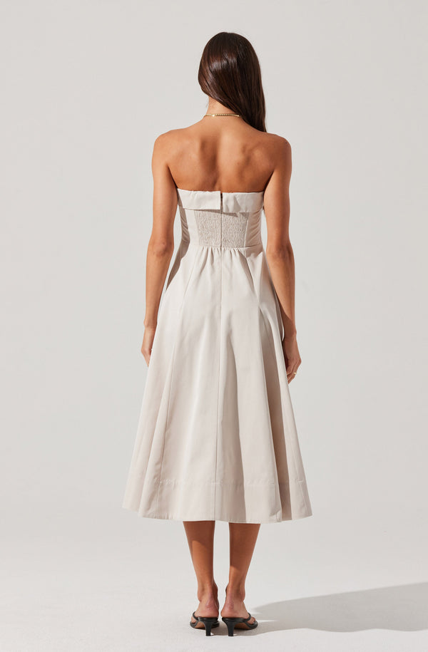 Ayeri Strapless Midi Dress - ASTR the Label Ayeri Strapless Midi Dress - ASTR the Label
