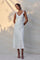Sticky add to cart - Zoie Satin Ruffle Midi Dress