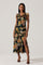 Sticky add to cart - Alinta Ruffle Cowl Neck Dress