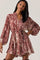 Sticky add to cart - Marisela Belted V-Neck Mini Dress