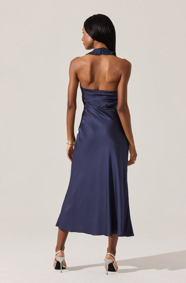 Morrigan Ruffle Trim Halter Dress
