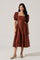 Sticky add to cart - Keairra Puff Sleeve Midi Dress