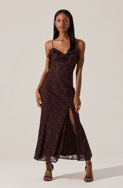 Leonie Floral Lace Maxi Dress - ASTR the Label Leonie Floral Lace Maxi Dress - ASTR the Label