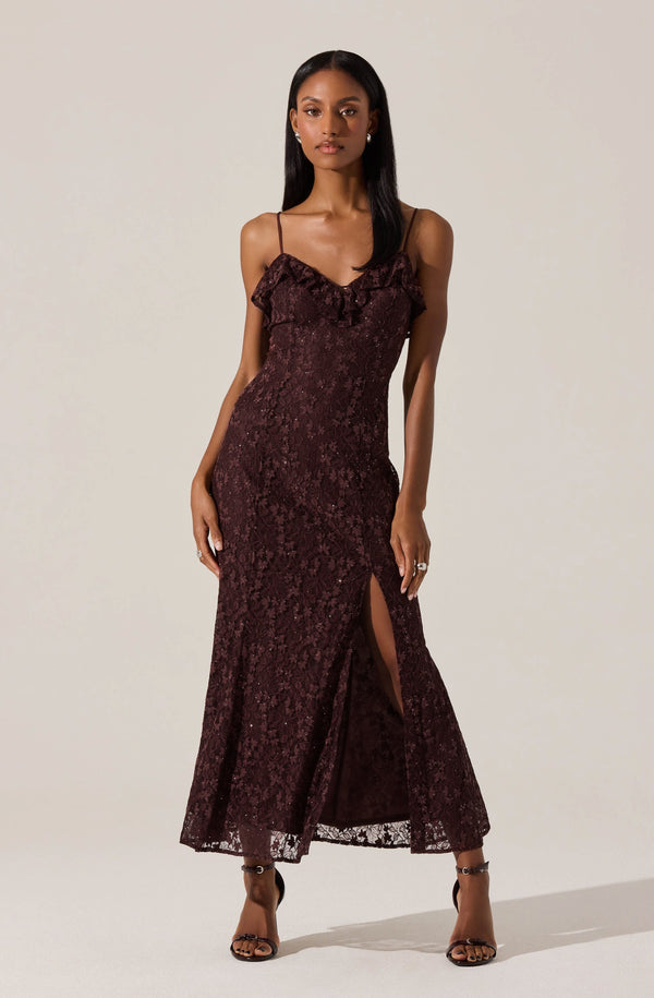 Leonie Floral Lace Maxi Dress - ASTR the Label Leonie Floral Lace Maxi Dress - ASTR the Label
