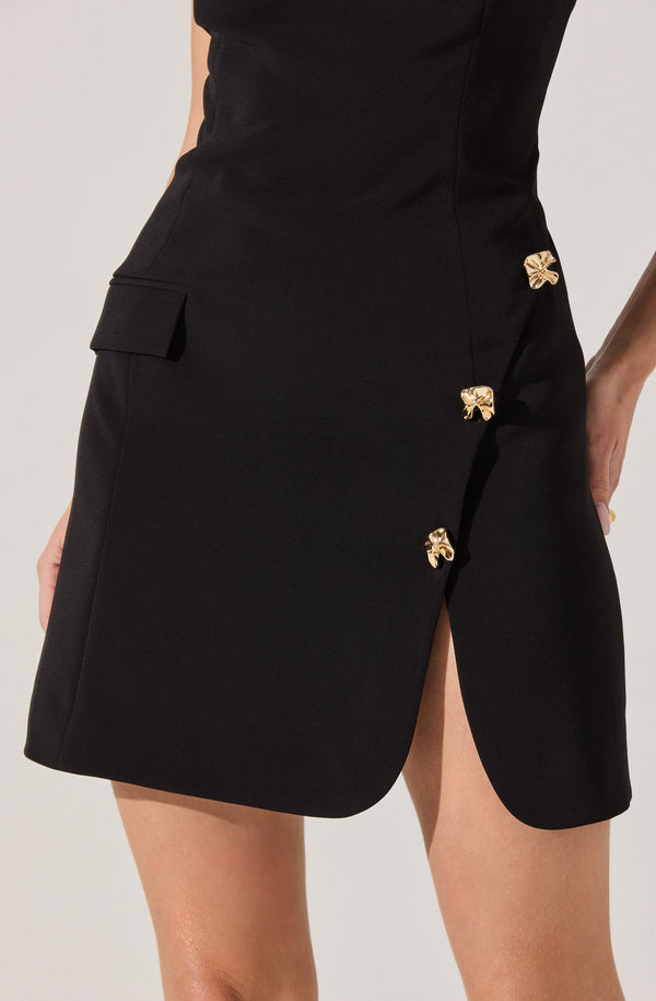 Nixie Faux Wrap Mini Dress
