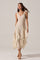 Sticky add to cart - Philomene V-Neck Ruffle Trim Dress