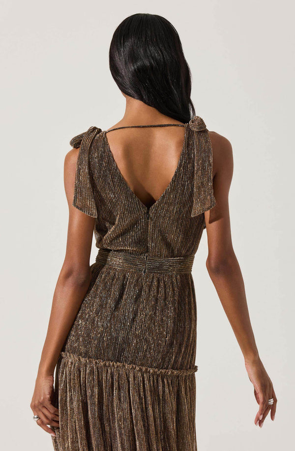 knee length dresses for ladies Strapless Metallic Jacquard Ball Gown | Gown main image 1