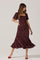 Sticky add to cart - Sara Floral Lace Trim Dress