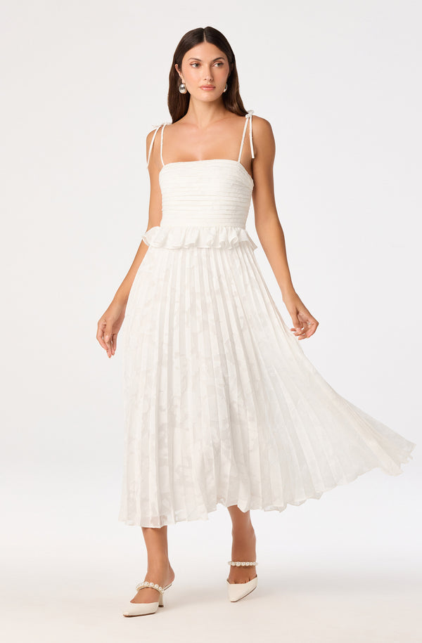 Emerys Pleated Midi Dress - ASTR the Label Emerys Pleated Midi Dress - ASTR the Label