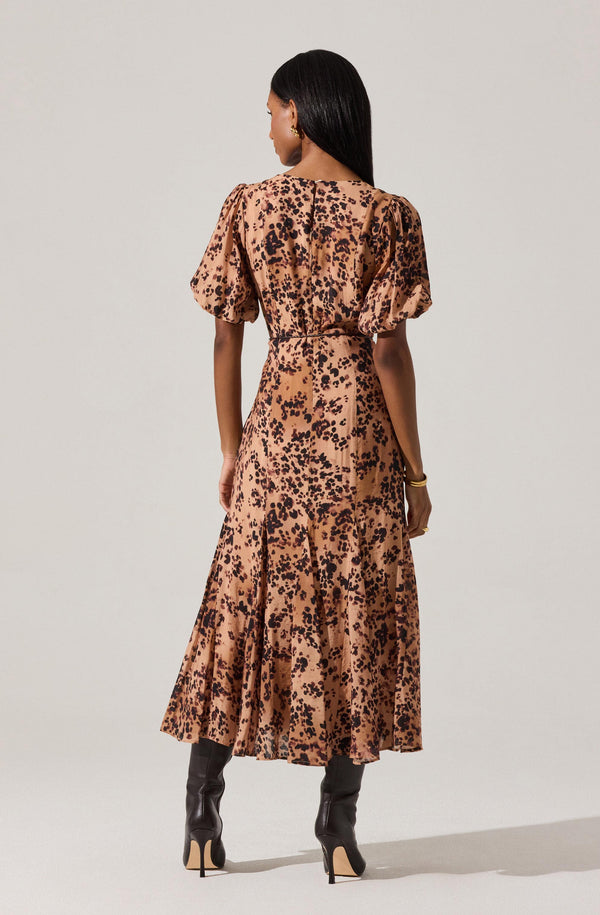 oasis leopard print midi dress Animal Print Outfits
