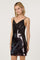 Sticky add to cart - Lexy Lace Trim Sequin Mini Dress