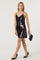 Sticky add to cart - Lexy Lace Trim Sequin Mini Dress