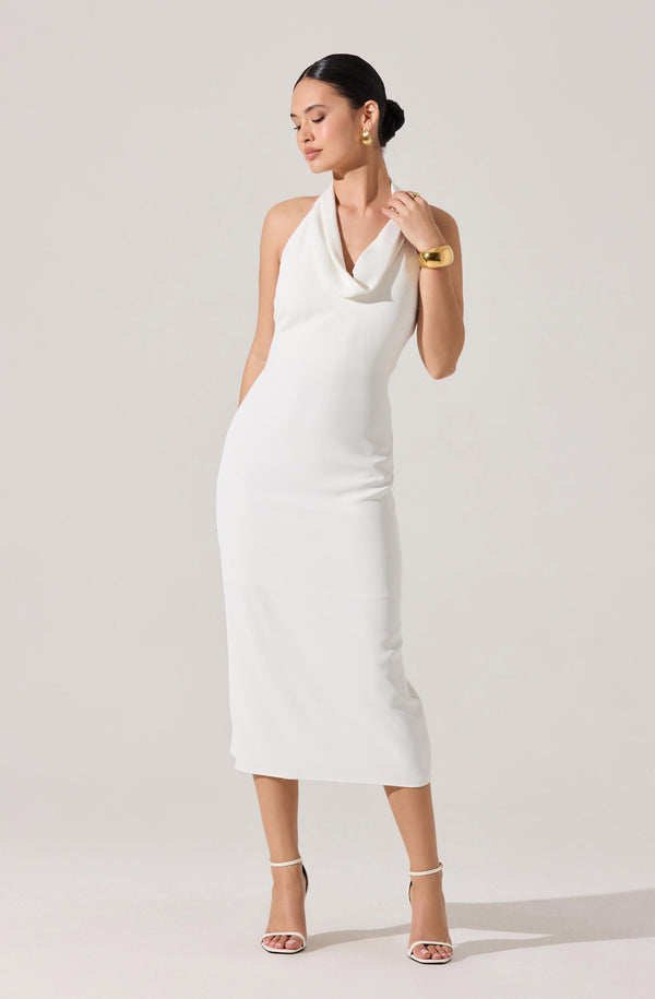 slim fit dress slacks UNIQUE21 WHITE SLEVELESS GOLD BUTTON BLAZER DRESS main image 1